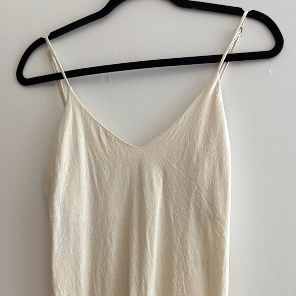 OZMA Silk Noil Bias Slip Dress - Natural - Picture 3 of 6